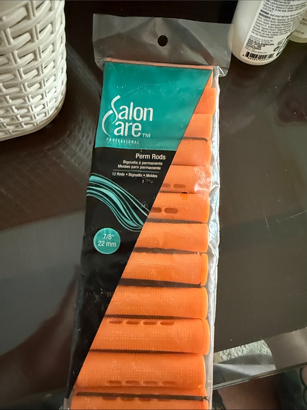 Salon Care Orange Perm Rods - 12 Pack